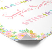 グリッターフェアリーウェルカムシンボルや象徴 ポスター (角)