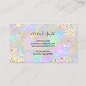 グリッターフェイクオパール組織アポイントメントカード 名刺 (裏面)