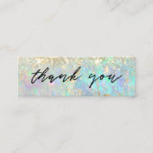 グリッターフェイクオパール背景 スキニー名刺 (正面)