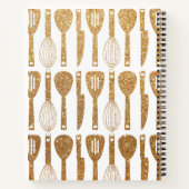 グリッターフェイクキュートキッチン用具パターンレシピ ノートブック (裏面)