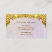 グリッターフェイククイーンビーロイヤリティカード 名刺 (裏面)