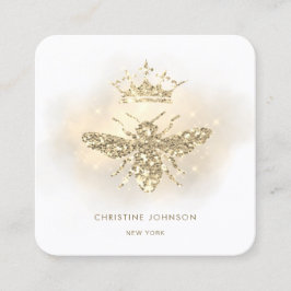 グリッターフェイククイーンビー スクエア名刺