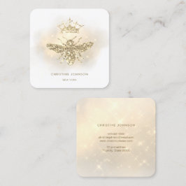 グリッターフェイククイーンビー スクエア名刺