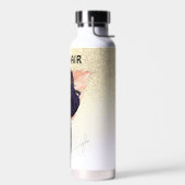 グリッターフェイクサロンヘアピンク金ゴールドウォーターボトル ウォーターボトル (左面)