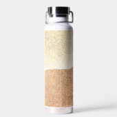 グリッターフェイクサロン女性髪金ゴールドウォーターボトル ウォーターボトル (背面)