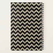 グリッターフェイクシェブロン金ゴールド プランナー手帳 (裏面)