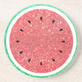 グリッターフェイクスイカのコースター コースター (正面)