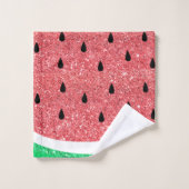 グリッターフェイクスイカ バスタオルセット (ウォッシュタオル)