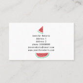 グリッターフェイクスイカ 名刺 (裏面)