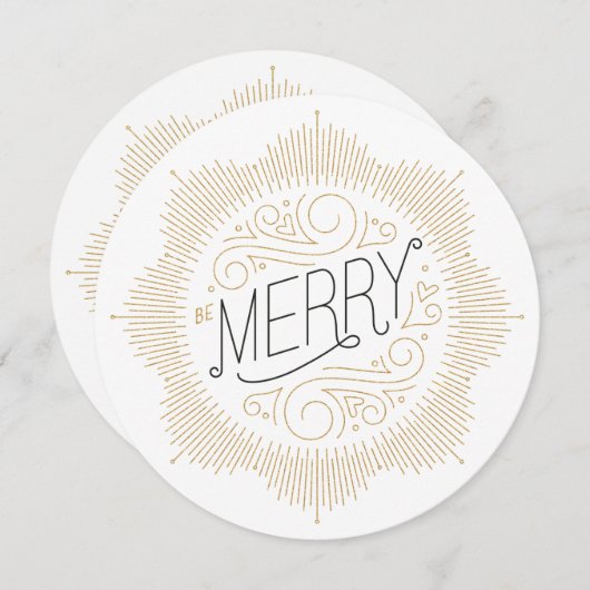 グリッターフェイクスノーフレークホリデーグリーティングカード シーズンカード (正面/裏面)