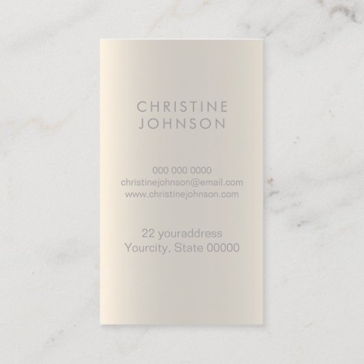 グリッターフェイクダリア宝石デザイン 名刺 (裏面)