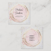 グリッターフェイクデコースクウェア名刺 スクエア名刺 (正面/裏面)