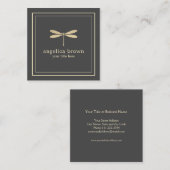 グリッターフェイクトンボ名刺 スクエア名刺 (正面/裏面)