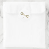 グリッターフェイクトンボ ラウンドシール (バッグ)