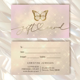 グリッターフェイクバタフライロゴギフトカード