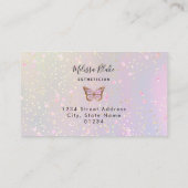 グリッターフェイクバタフライロゴ名刺 名刺 (裏面)