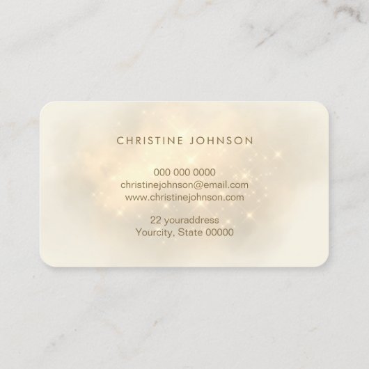 グリッターフェイクバタフライ名刺 名刺 (裏面)