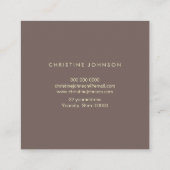 グリッターフェイクバタフライ正方形名刺 スクエア名刺 (裏面)