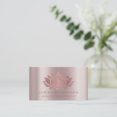 グリッターフェイクバラ金ゴールドハス花 名刺 (スタンド正面)