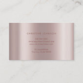 グリッターフェイクバラ金ゴールドハス花 名刺 (裏面)