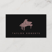 グリッターフェイクピアノ 名刺 (正面)