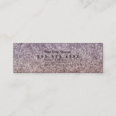 グリッターフェイクブティックアパレルブラック スキニー名刺 (裏面)