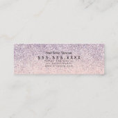 グリッターフェイクブティックアパレル白黒 スキニー名刺 (裏面)