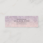 グリッターフェイクブティック衣料品財布ロゴ スキニー名刺 (裏面)