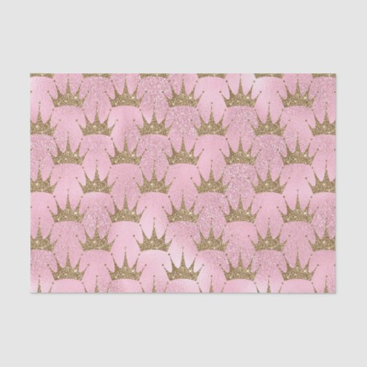 グリッターフェイクプリンセスゴールデンクラウンパーティー組織 薄葉紙 (正面)