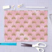 グリッターフェイクプリンセスゴールデンクラウンパーティー組織 薄葉紙 (クラフト)