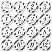 グリッターフェイクベビーマイルストーンステッカー シール (正面)