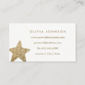 グリッターフェイク星 |メイクアップアーティスト名刺 名刺 (裏面)