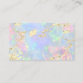 グリッターフェイク虹色オペ感謝していルのシミュレート 名刺 (裏面)