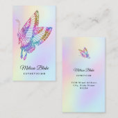 グリッターフェイク蝶 名刺 (正面/裏面)