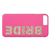グリッターフェイクBride iPhone 7+ケース入りピンク Case-Mate iPhoneケース (裏面(横))