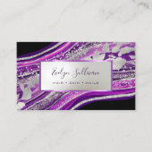 グリッターフォイルのカードに黒の名刺 名刺 (正面)