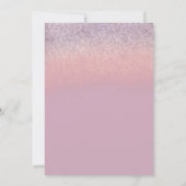 グリッターフォイル結婚ズケーキティエブライダルシャワー 招待状 (裏面)