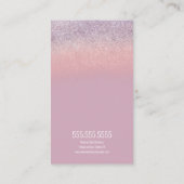 グリッターフォイル結婚ズケーキティエベーカリーベイカー 名刺 (裏面)