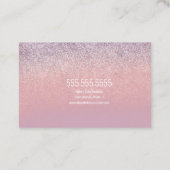 グリッターフォイル結婚ズケーキティエーベーカリーベーカー 名刺 (裏面)