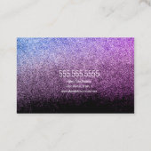 グリッターフォイル結婚ズケーキティエーベーカリーベーカー 名刺 (裏面)