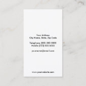 グリッターフフェイクォークとスプーン 名刺 (裏面)