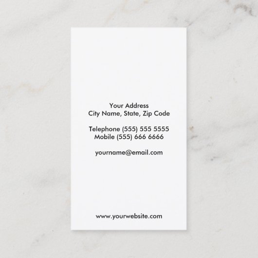 グリッターフフェイクォークとスプーン 名刺 (裏面)