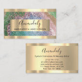 グリッターフレームイベントプランナー美しいスタジオスパ 名刺 (正面/裏面)