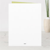 グリッターフレームワンフォトハッピーホリデー カード (裏面)