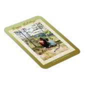 グリッターフレームワンフォトハッピーホリデー マグネット (右側)