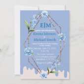 グリッターフレーム(花結婚式招待状) 招待状 (正面)