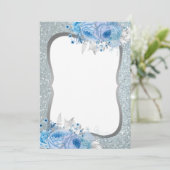 グリッターフローラ空白の招待状 招待状 (スタンド正面)