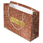 グリッターブラウンブロンズカスタムことわざ ラージペーパーバッグ (裏面アングル)