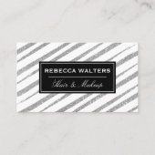 グリッターブラシストライプのストローク 名刺 (正面)