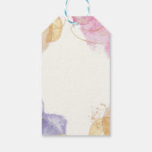 グリッターブラック書道表結婚数 ギフトタグ (裏面)